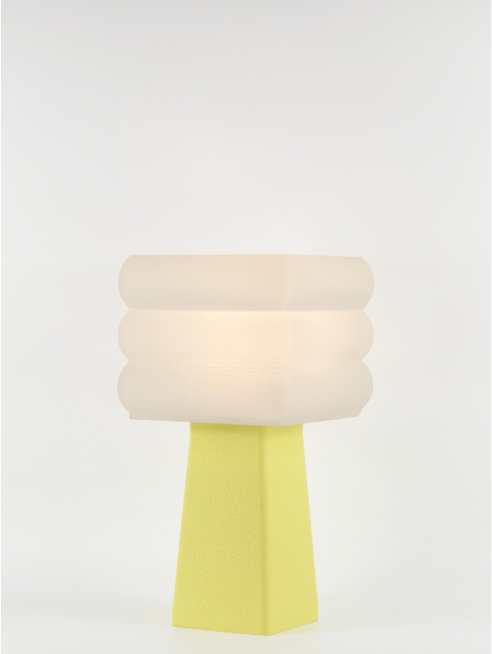 Isabelle – Lampe à poser pastel jaune, médium