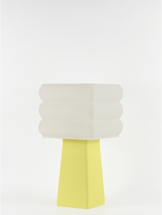 Isabelle – Lampe à poser pastel jaune, médium