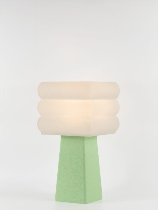 Isabelle – Lampe à poser pastel verte, médium