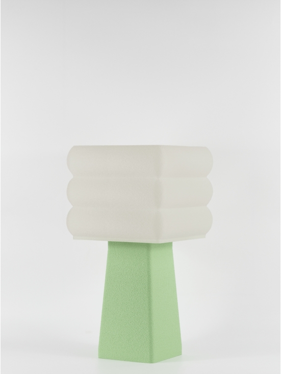 Isabelle – Lampe à poser pastel verte, médium