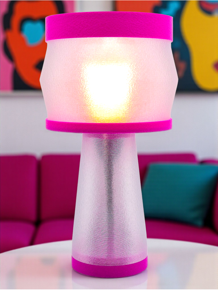 Aurélie – Lampe à poser design, Couleurs POP, Équilibre – Luminaire haut de gamme en impression 3D
