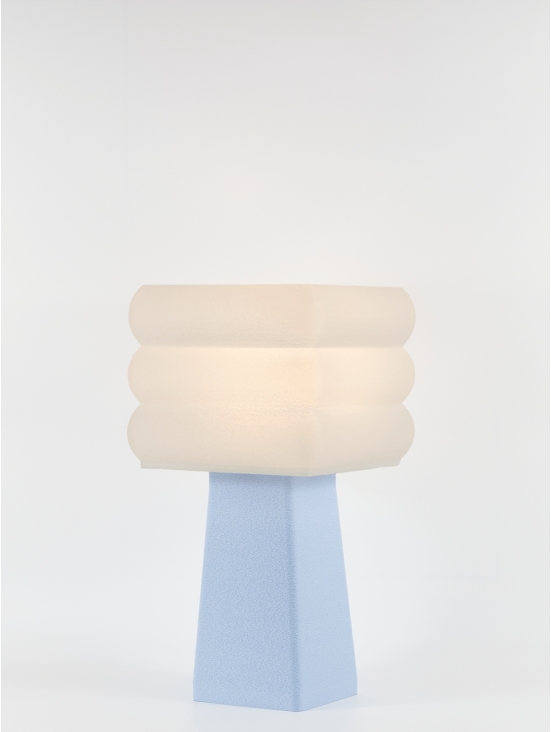 Isabelle – Lampe à poser pastel bleu, médium