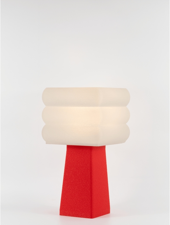 Isabelle – Lampe à poser pop rouge, médium