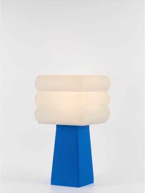 Isabelle – Lampe à poser pop bleu, médium