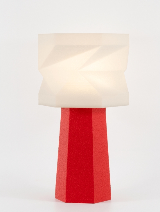 Elise – Lampe à poser granit rouge, médium