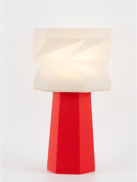 Elise – Lampe à poser pop rouge, médium