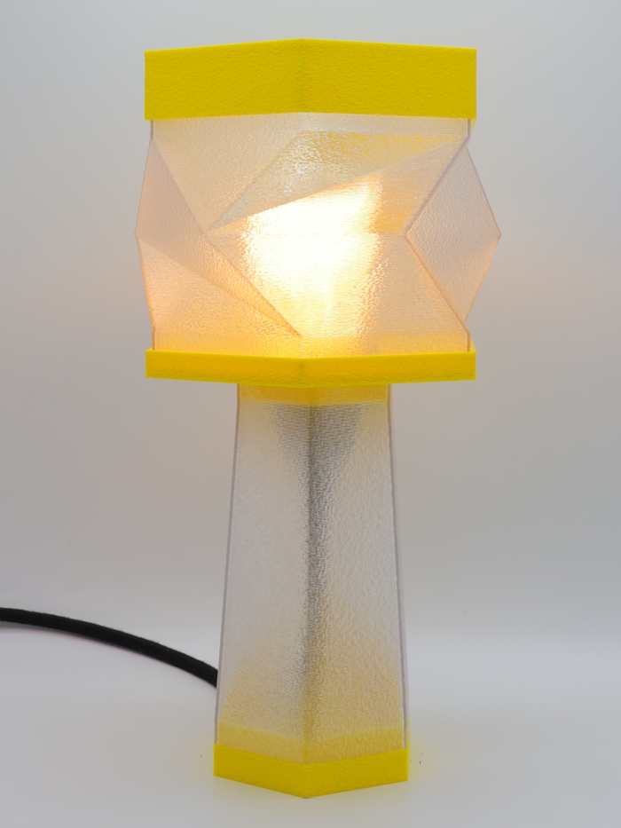 Élise – Lampe à poser design, Couleurs POP, Équilibre – Luminaire haut de gamme en impression 3D