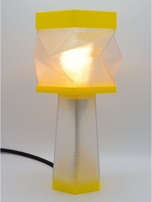 Élise – Lampe à poser design, Couleurs POP, Équilibre – Luminaire haut de gamme en impression 3D