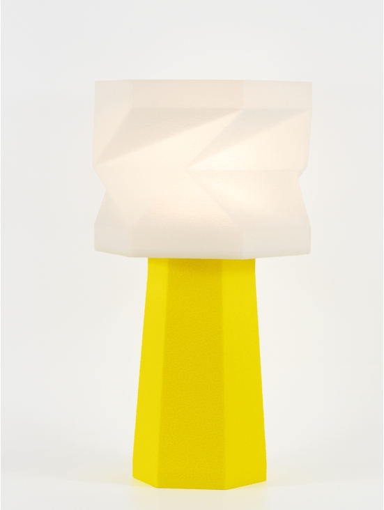 Elise – Lampe à poser pop jaune , médium