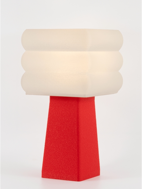 Isabelle – Lampe à poser pop rouge, médium