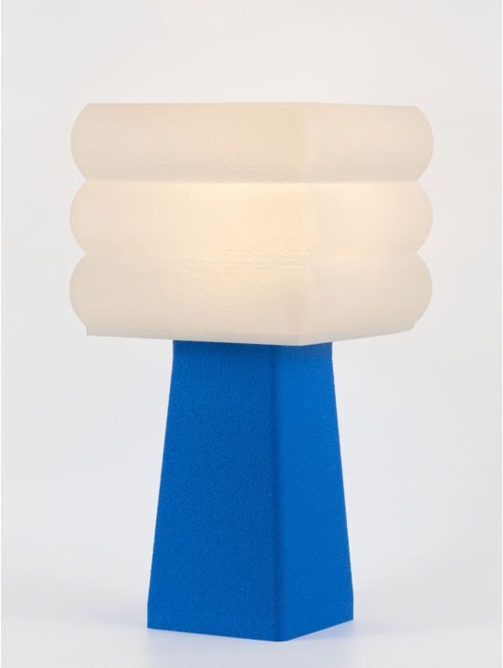 Isabelle – Lampe à poser pop bleu, médium