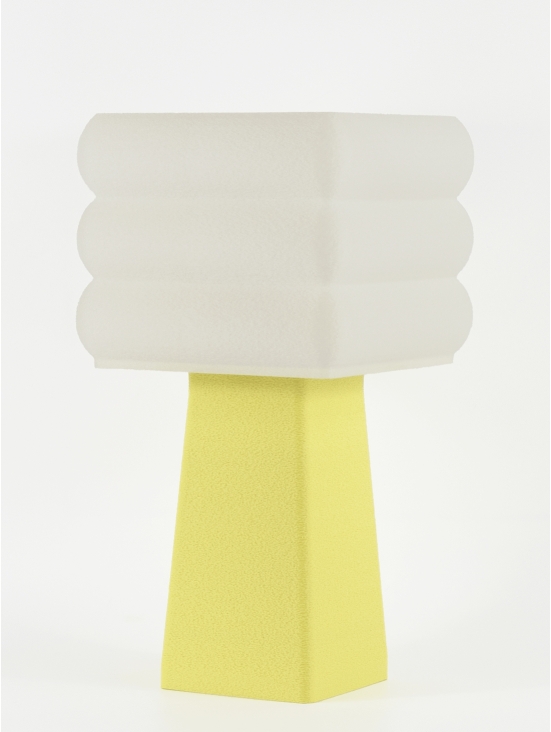 Isabelle – Lampe à poser pastel jaune, médium
