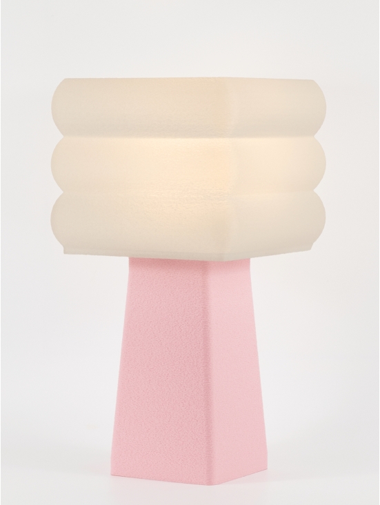 Isabelle – Lampe à poser pastel rose, médium