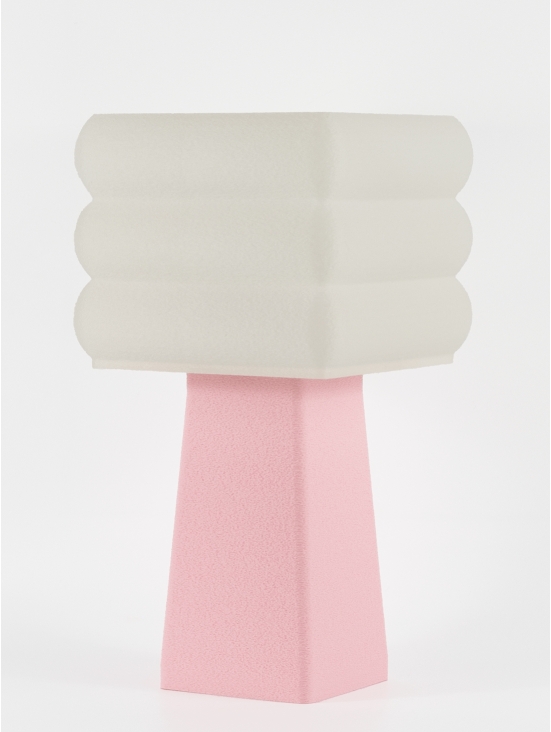 Isabelle – Lampe à poser pastel rose, médium