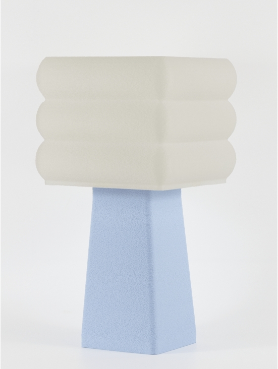 Isabelle – Lampe à poser pastel bleu, médium