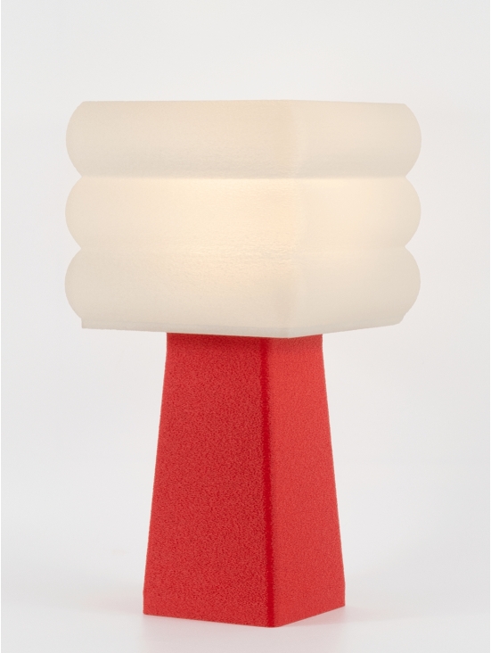Isabelle – Lampe à poser granit rouge, médium