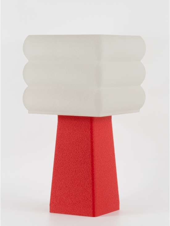 Isabelle – Lampe à poser granit rouge, médium