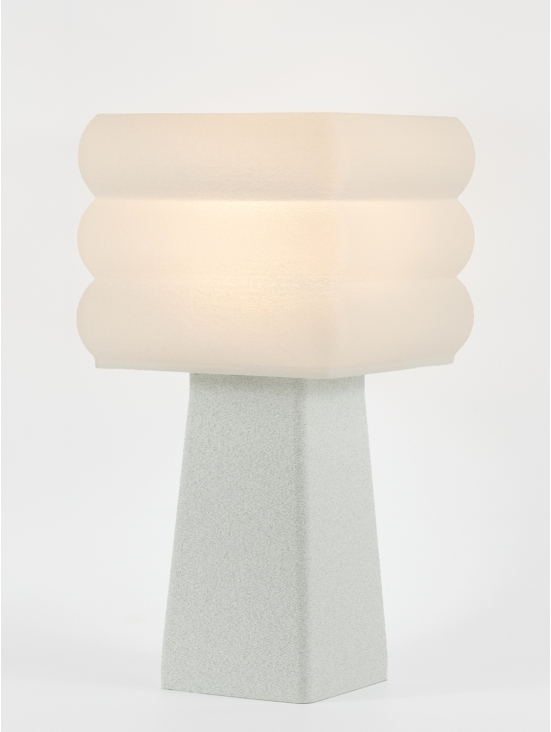 Isabelle – Lampe à poser granit grise, médium