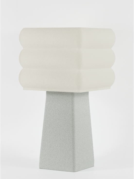 Isabelle – Lampe à poser granit grise, médium