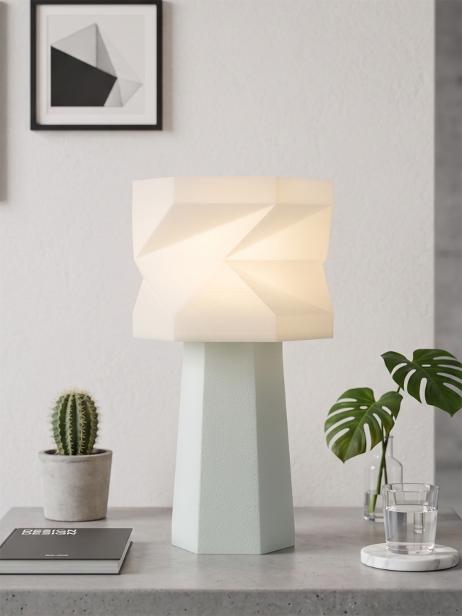 Elise – Lampe à poser granit grise, médium