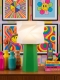 Elise – Lampe à poser pop verte, médium Elise – Lampe à poser pop verte, médium