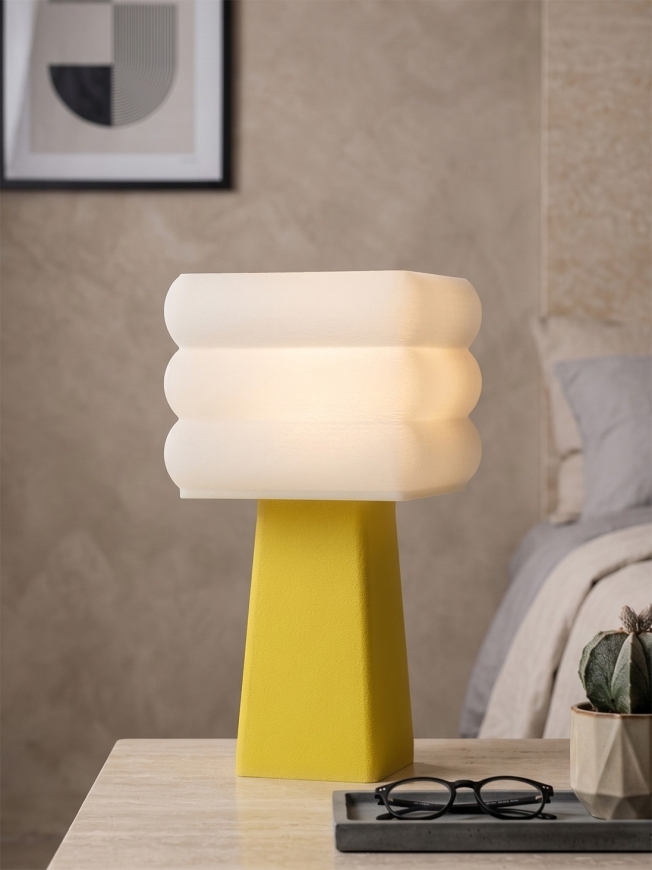 Isabelle – Lampe à poser granit jaune, médium
