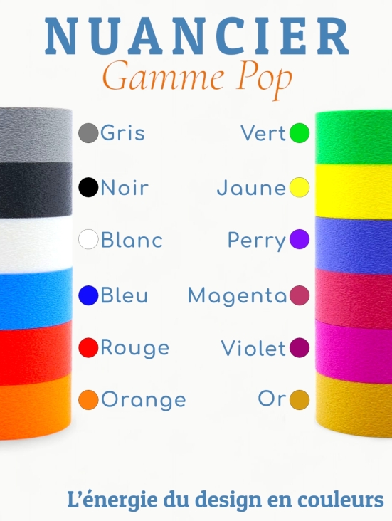 Échantillon POP – Couleur au choix + PLA coquilles Saint-Jacques