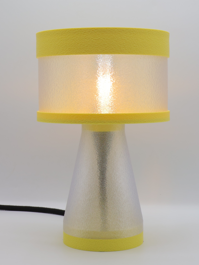 Meredith – Lampe à poser design finition Pastel Jaune – Disponible en plusieurs couleurs