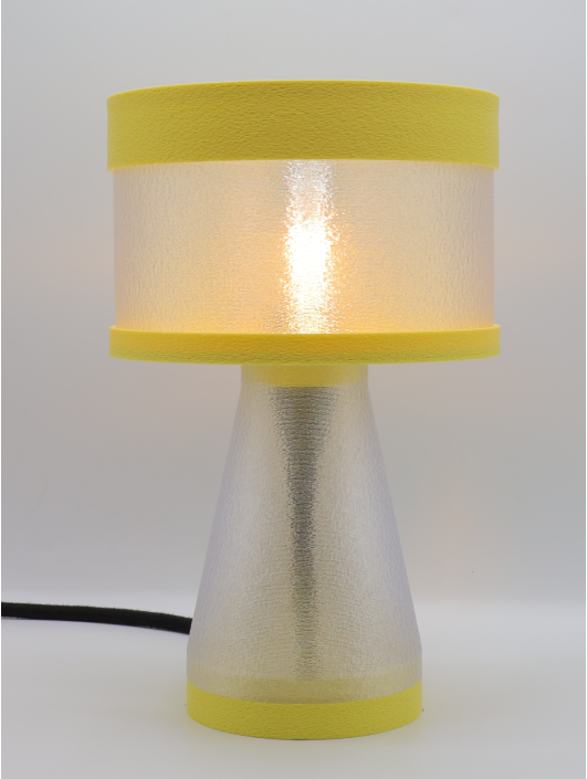 Meredith – Lampe à poser design finition Pastel Jaune – Disponible en plusieurs couleurs