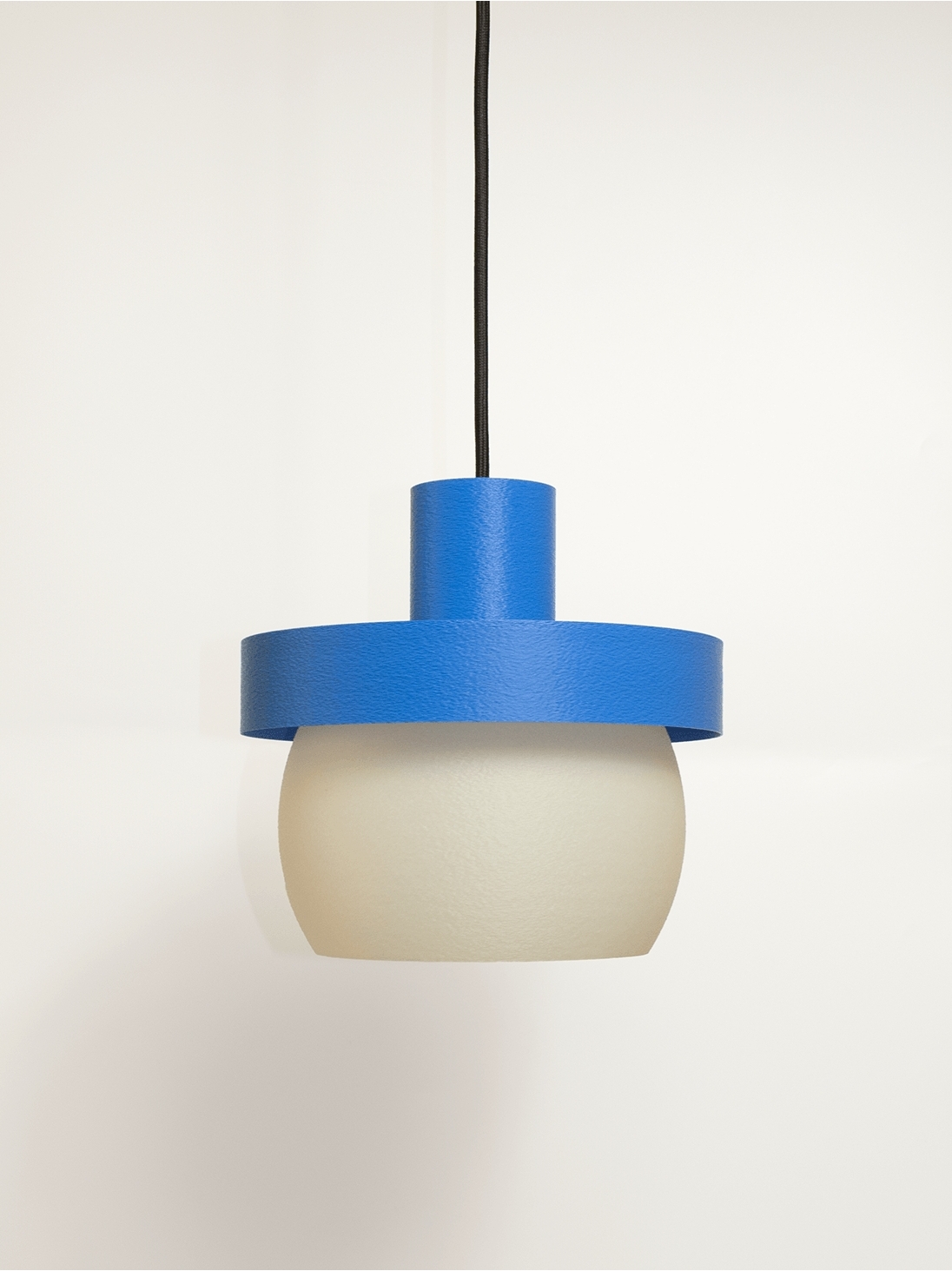 Clemence – suspension design pop bleu, médium