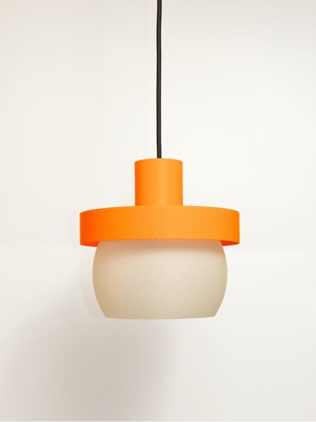 Clemence – suspension design pop orange, médium