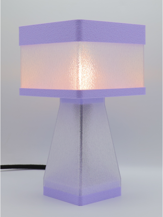 Juliane – Lampe à poser design finition Pastel Violet – Disponible en plusieurs couleurs