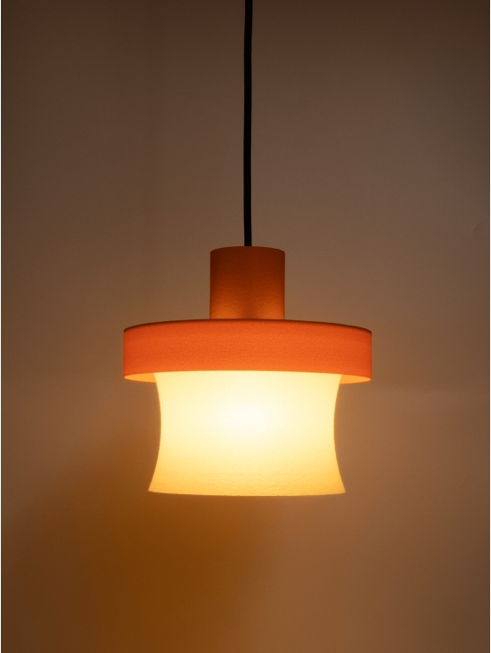 Aurelie – suspension design pop orange, médium
