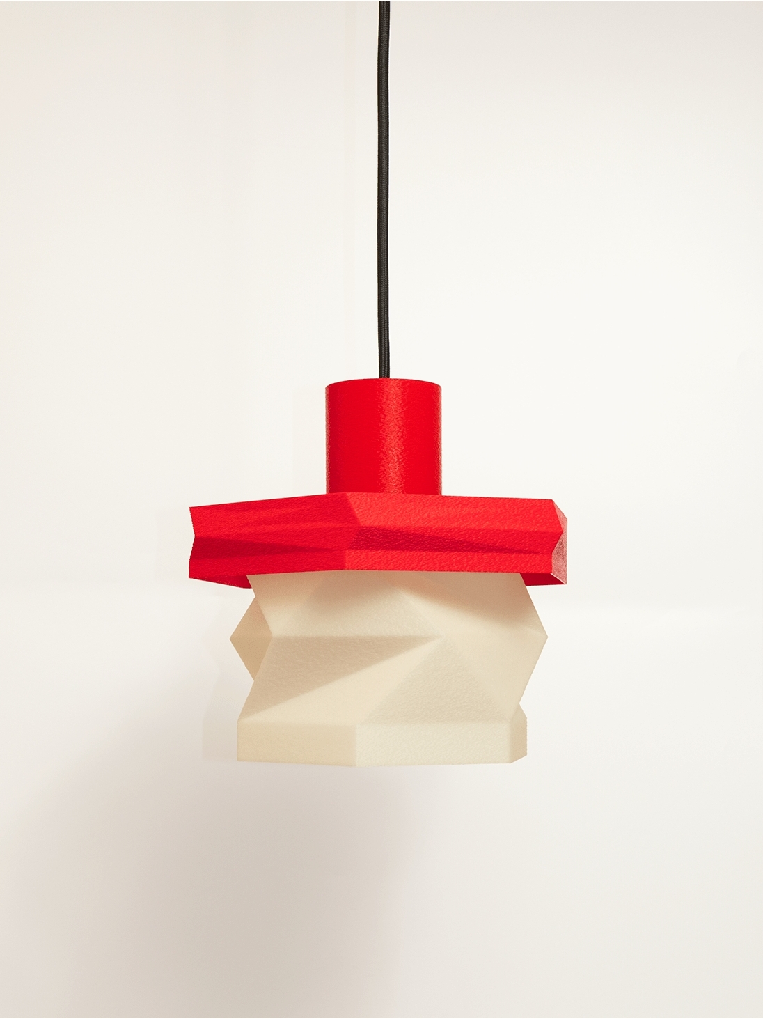 Elise – suspension design pop rouge, médium