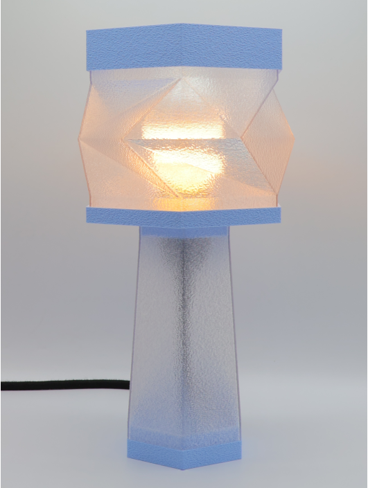 Élise – Lampe à poser design, Couleurs PASTEL, Équilibre – Luminaire haut de gamme en impression 3D