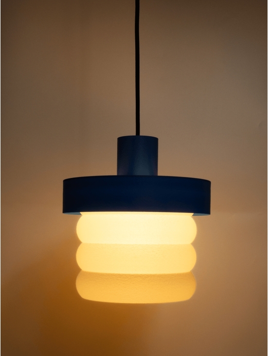 Coralie – suspension design pop bleu, large