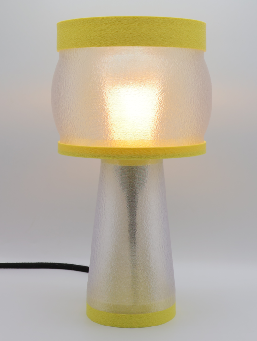Clémence – Lampe à poser design, Couleurs PASTEL, Équilibre – Luminaire haut de gamme en impression 3D
