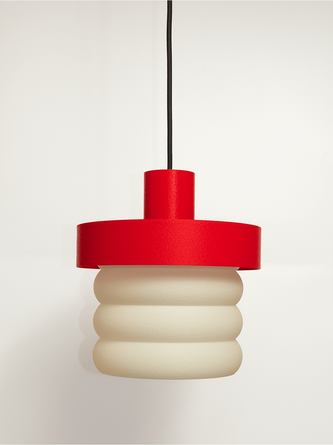 Coralie – suspension design pop rouge, large Coralie – suspension design pop rouge, large