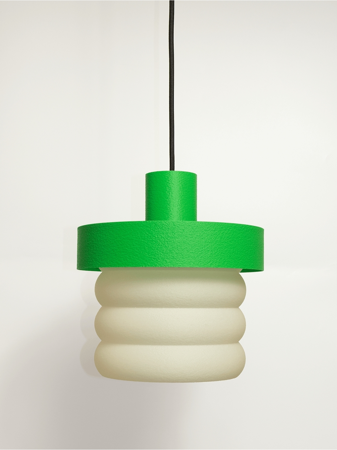 Coralie – suspension design pop verte, large