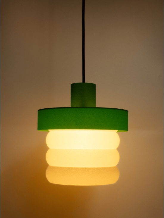 Coralie – suspension design pop verte, large