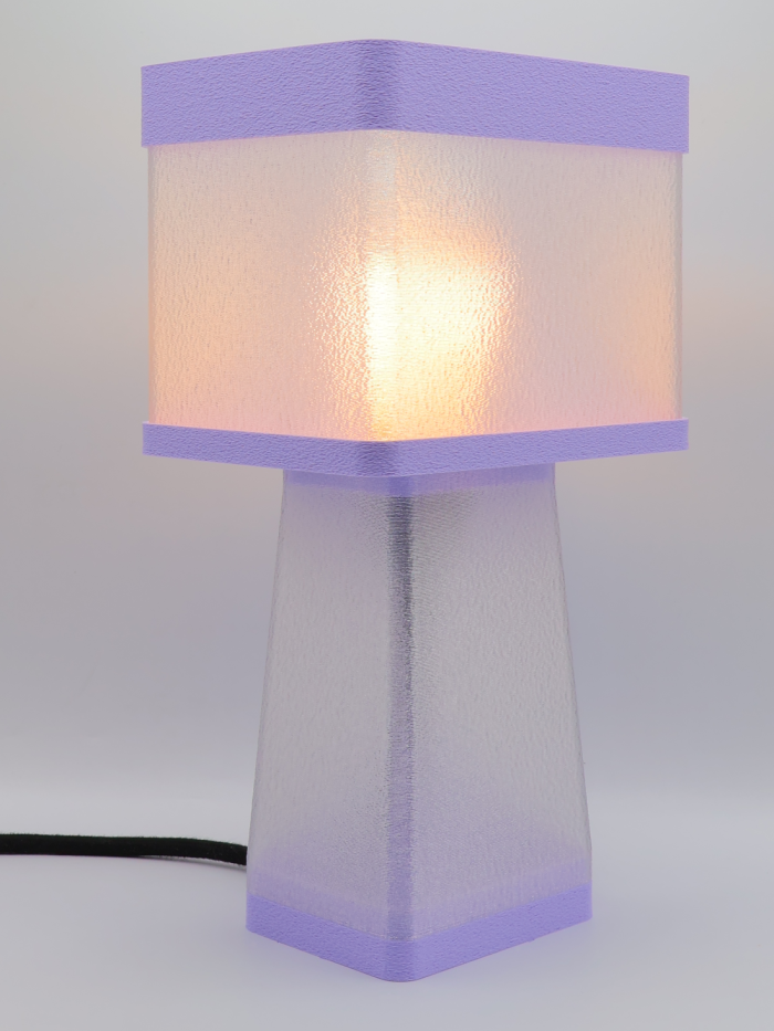Gabrielle – Lampe à poser design, Couleurs PASTEL, Équilibre – Luminaire haut de gamme en impression 3D