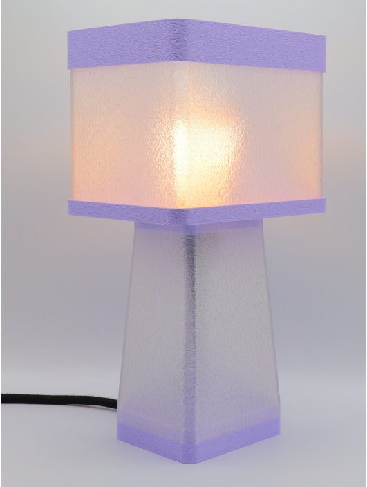 Gabrielle – Lampe à poser design, Couleurs PASTEL, Équilibre – Luminaire haut de gamme en impression 3D