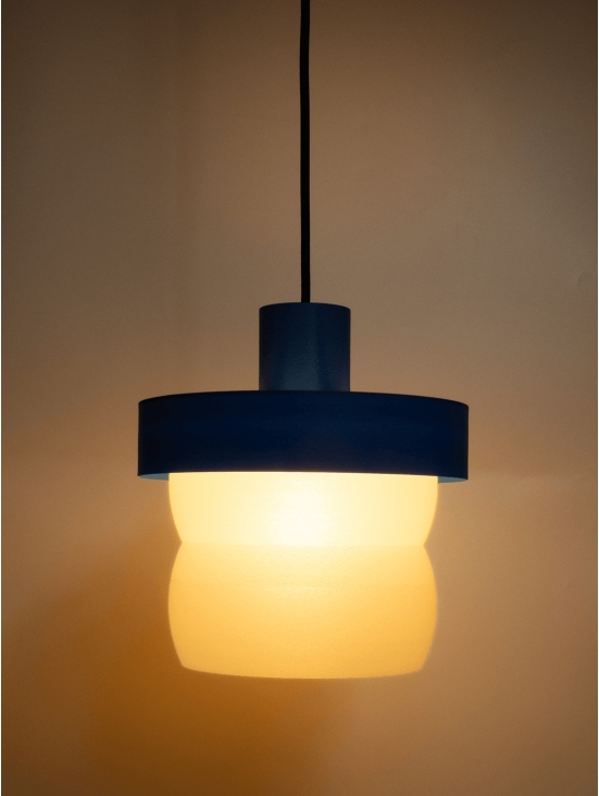 Stella – suspension design pop bleu, large
