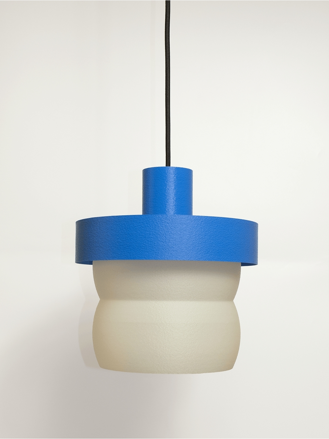 Stella – suspension design pop bleu, large
