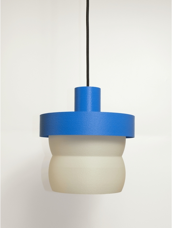 Stella – suspension design pop bleu, large
