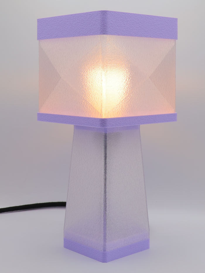 Isabelle – Lampe à poser design, Couleurs PASTEL, Équilibre – Luminaire haut de gamme en impression 3D
