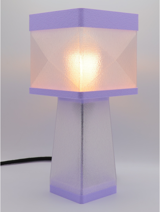 Isabelle – Lampe à poser design, Couleurs PASTEL, Équilibre – Luminaire haut de gamme en impression 3D