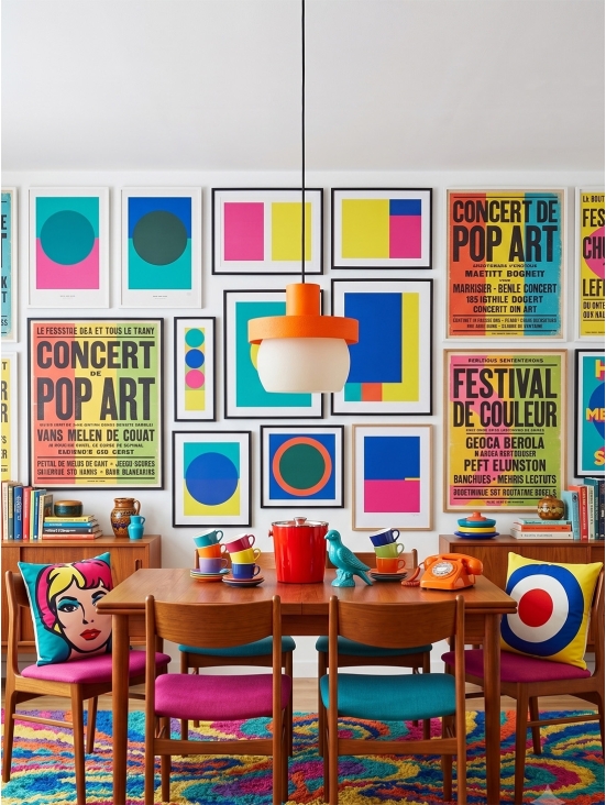 Clemence – suspension design pop orange, médium
