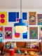 Clemence – suspension design pop bleu, médium Clemence – suspension design pop bleu, médium