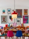 Coralie – suspension design pop rouge, large Coralie – suspension design pop rouge, large